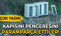 Sahildeki tuvaletlerin kapısını, penceresini kırdılar: Yazık!