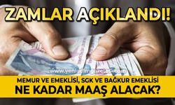 Zam açıklandı: Memur ve emeklisi, SGK ve Bağkur emeklisi ne kadar maaş alacak?