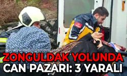 Zonguldak yolunda can pazarı: 3 yaralı!