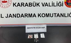 Şahsın üzerinde 33 adet sentetik hap ele geçirildi