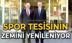 İki spor tesisinin zemini yenileniyor