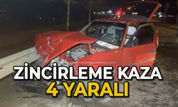 3 araçlı zincirleme trafik kazası: 4 yaralı