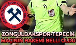 Zonguldakspor - Tepecik maçının hakemi belli oldu