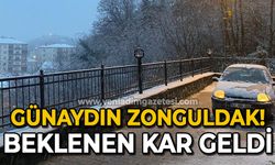 Günaydın Zonguldak! Beklenen kar geldi