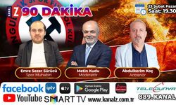 90 Dakika 23 Şubat Pazar KANAL Z ekranlarında