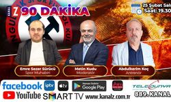 90 Dakika 25 Şubat Salı günü KANAL Z'de