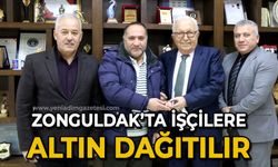 Zonguldak'ta belediye işçilerine altın dağıtılır