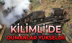 Kilimli'den dumanlar yükseldi