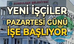 Zonguldak Belediyesi'ne alınan yeni işçiler Pazartesi günü işe başlıyor