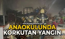 Anaokulunda korkutan yangın