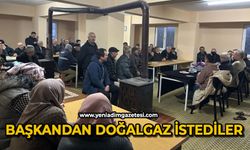 Başkandan doğalgaz istediler