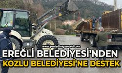 Ereğli Belediyesi’nden Kozlu Belediyesi’ne destek