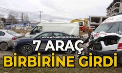 7 araç birbirine girdi: 1 yaralı