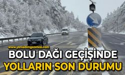 Bolu Dağı geçişinde hafif kar yağışı etkili oluyor