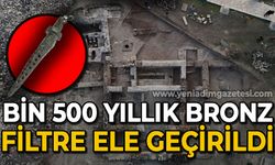 Hadrianopolis Ören Yeri’nde bin 500 yıllık bronz filtre ortaya çıkarıldı