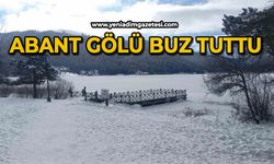 Doğa harikası Abant Gölü buz tuttu