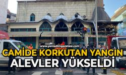 Camide korkutan yangın: Alevler yükseldi