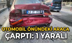 Otomobil önündeki araca çarptı: 1 çocuk yaralı