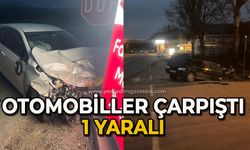 İki otomobil çarpıştı: 1 yaralı