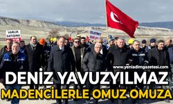 Deniz Yavuzyılmaz madencilerle yürüdü