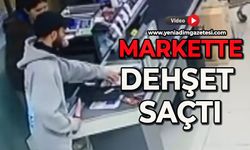 Markette dehşet saçtı: O anlar kamerada