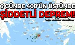 6 günde 400'ün üstünde deprem: Ege'de kırmızı alarm!