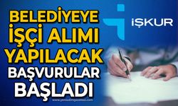 Belediye işçi alımı yapacak: Başvurular başladı