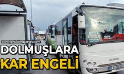 Dolmuşlara kar engeli