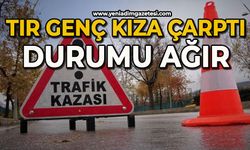 Tır genç kıza çarptı: Durumu ağır