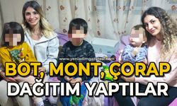 Bot, mont, çorap, dağıtımı yaptılar