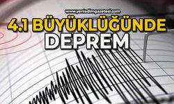 4.1 büyüklüğünde deprem