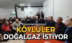 Köylüler doğalgaz istiyor