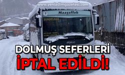 Dolmuş seferleri iptal edildi