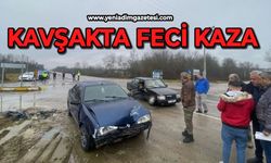 Kavşakta feci kaza