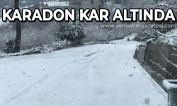 Karadon kar altında kaldı