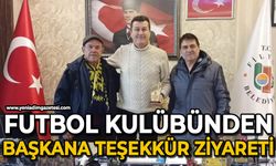 Futbol kulübünden başkana teşekkür ziyareti