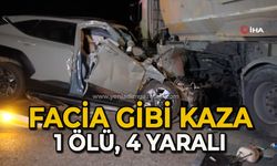 Hafriyat kamyonuna iki araç çarptı: 1 ölü, 4 yaralı