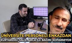 Üniversite personeli enkazdan kurtardığı Halil amca ile gönül bağını koparmıyor