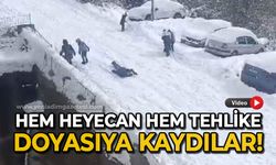 Hem heyecan hem tehlike: Doyasıya kaydılar!