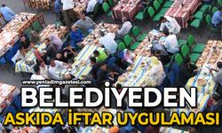 Belediyeden askıda iftar uygulaması