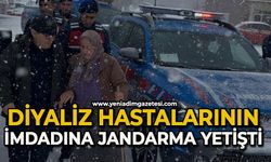 Diyaliz hastalarının imdadına jandarma yetişti