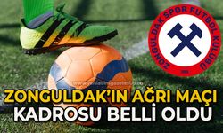 Zonguldakspor'un Ağrı maçı kadrosu belli oldu