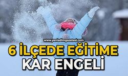 6 ilçede eğitime kar engeli