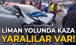 Filyos liman yolunda iki otomobil kafa kafaya çarpıştı: 2 yaralı