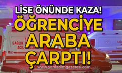 Lise önünde kaza: Öğrenciye araba çarptı!