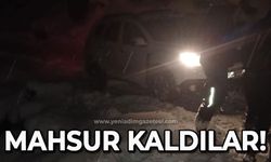 Kar çilesi: Yolda mahsur kaldılar!