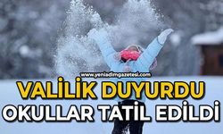 Valilik duyurdu: Okullar tatil edildi