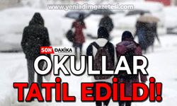 Valilik açıkladı: Okullar yarın tatil