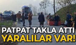 Patpat takla attı, 3 kişi yaralandı