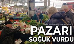 Pazarı soğuk vurdu